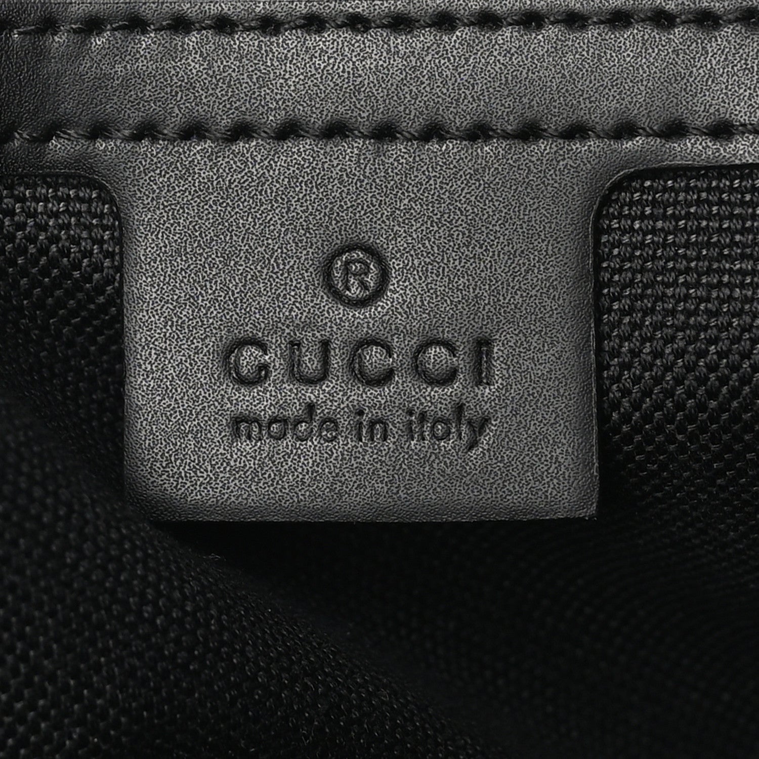 Gucci GG Supreme Monogram Appia Calfskin Web Flat Messenger Bag Black Grey 6 of 10