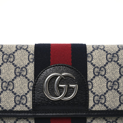Gucci GG Supreme Monogram Web Small Ophidia Belt Bag 80 32 Beige Navy 14 of 19