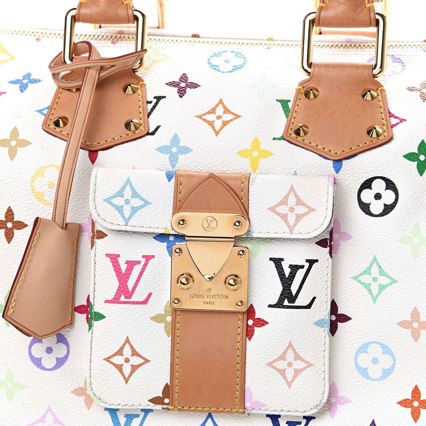 Monogram Multicolor Speedy 30 White