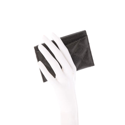 Chanel Caviar Quilted Card Holder Charcoal 2 of 8
