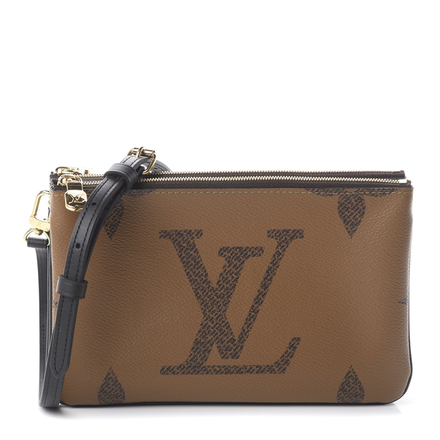 Reverse Monogram Giant Double Zip Pochette