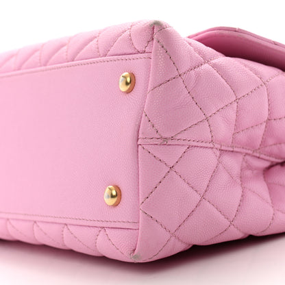 Chanel Caviar Quilted Small Coco Chain Handle Flap Lilac 10 of 16