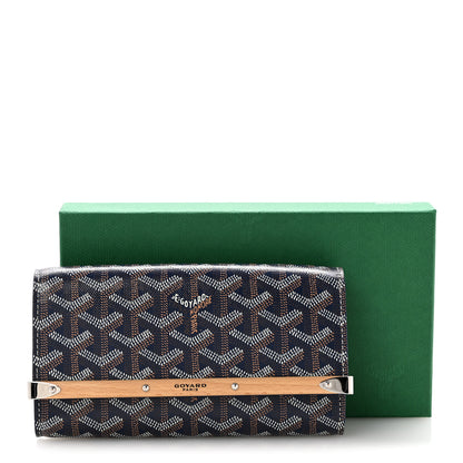 Goyard Goyardine Monte Carlo Bois Clutch Navy 11 of 11