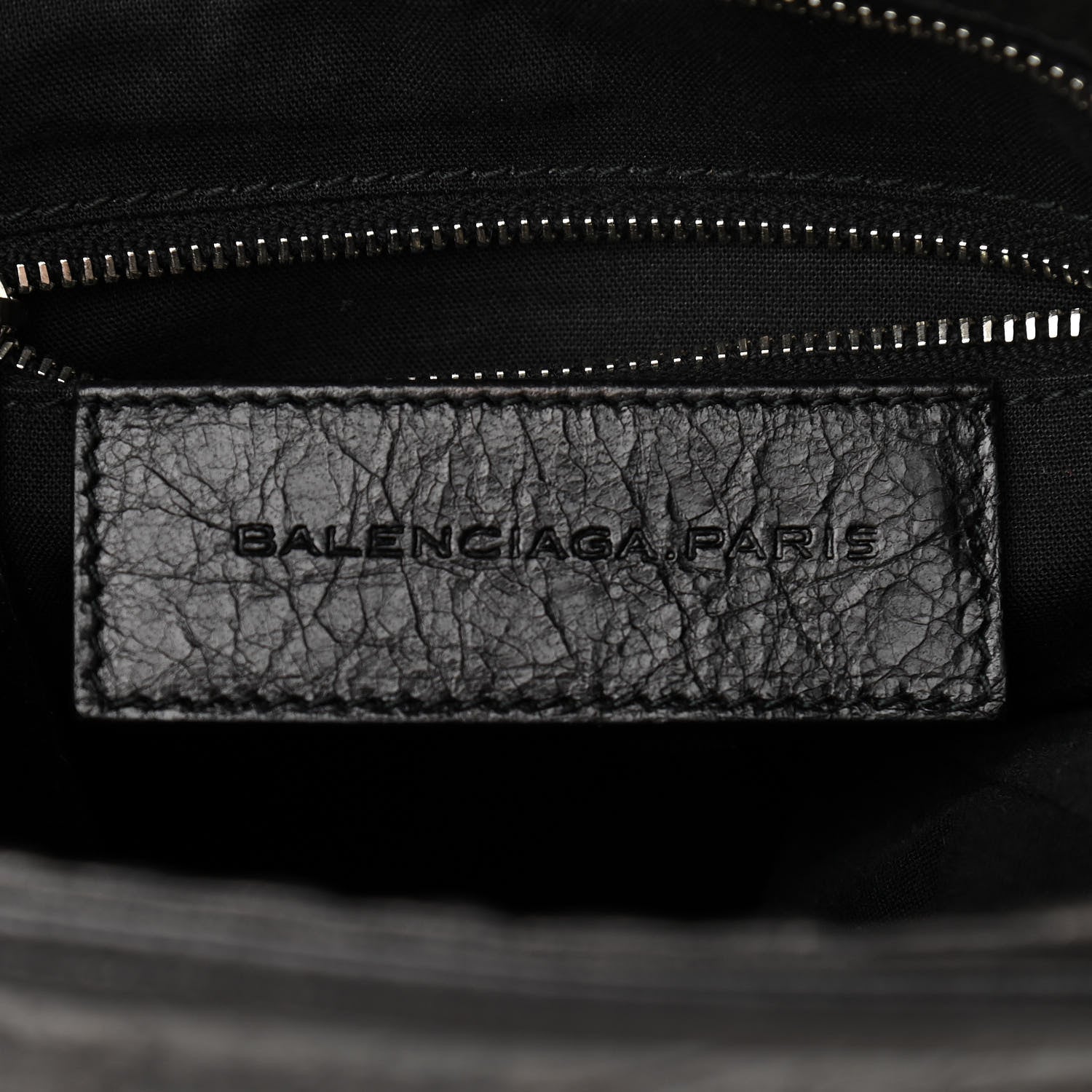 Balenciaga Agneau Classic Silver Hardware Reporter Shoulder Bag Black 6 of 12