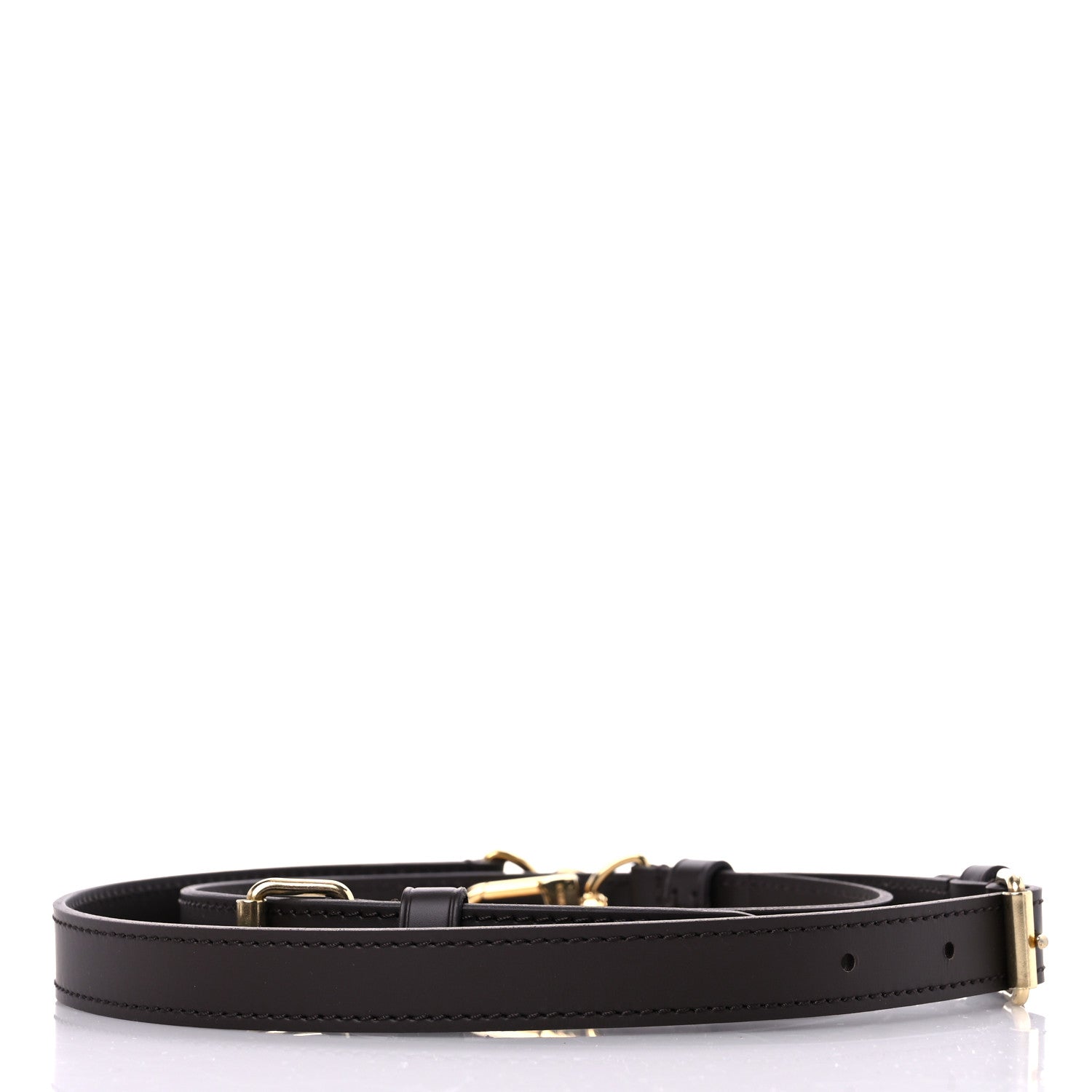 Louis Vuitton Calfskin Adjustable Speedy Bandouliere Shoulder Strap Brown 2 of 4