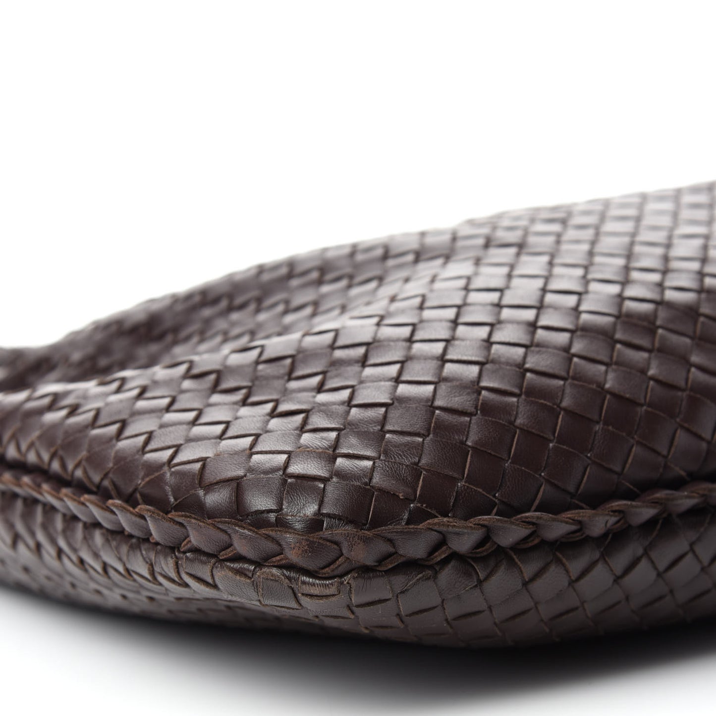 Nappa Intrecciato Large Veneta Hobo Ebano