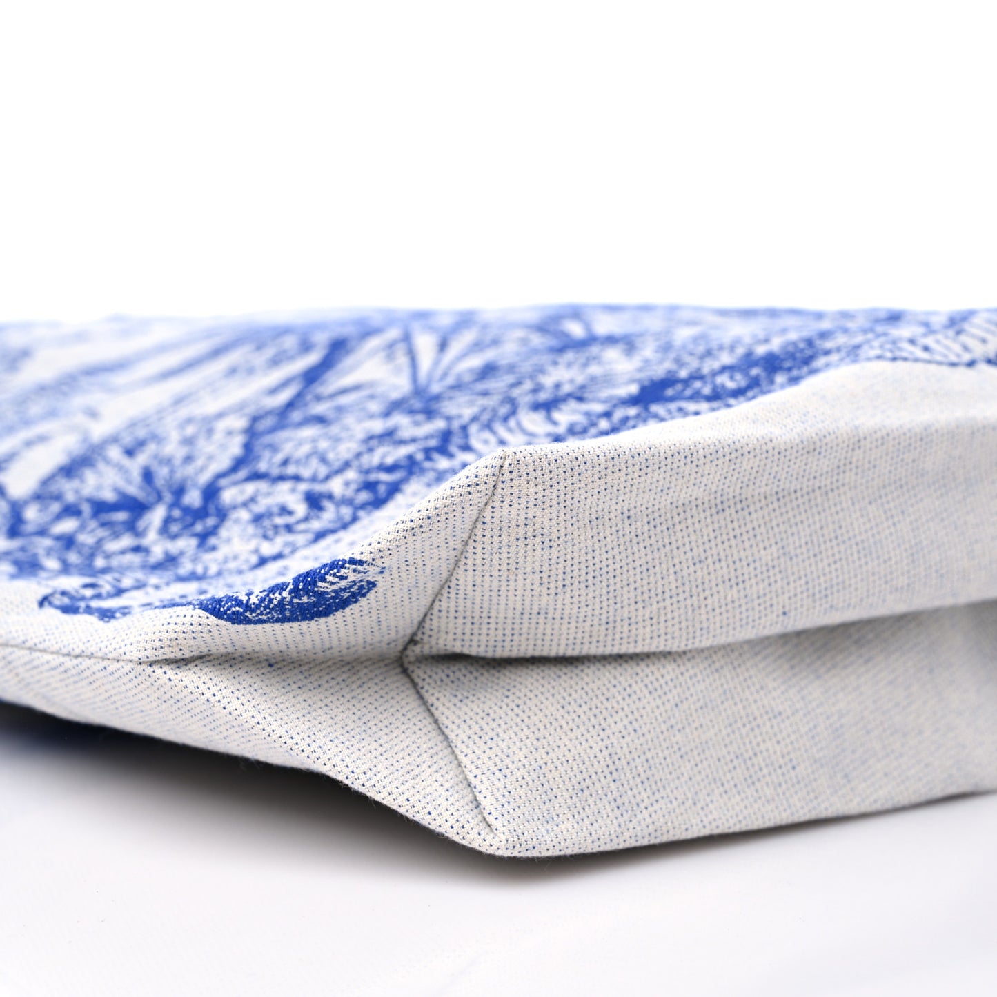 Canvas Print Cruise Tote Ivory Blue