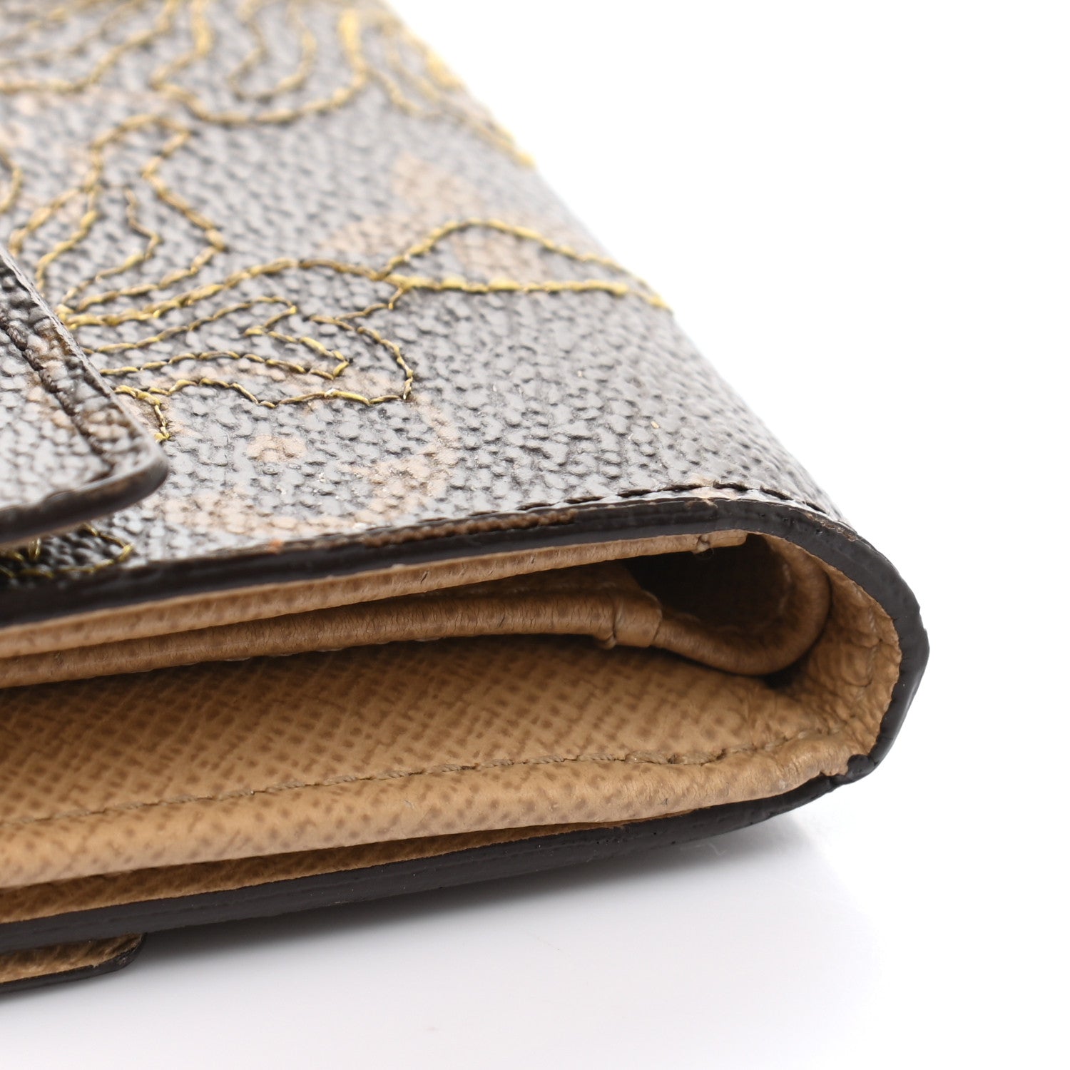 Louis Vuitton Monogram Dentelle Elise Wallet Silver 12 of 12