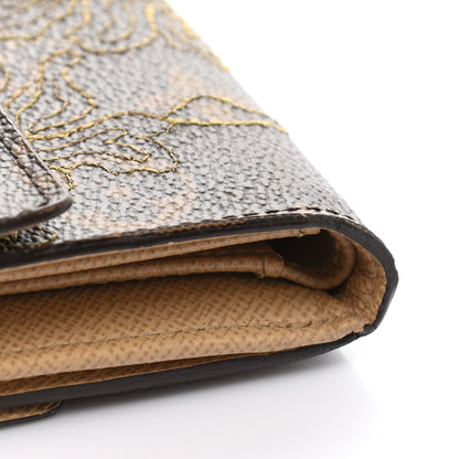 Louis Vuitton Monogram Dentelle Elise Wallet Silver 12 of 12