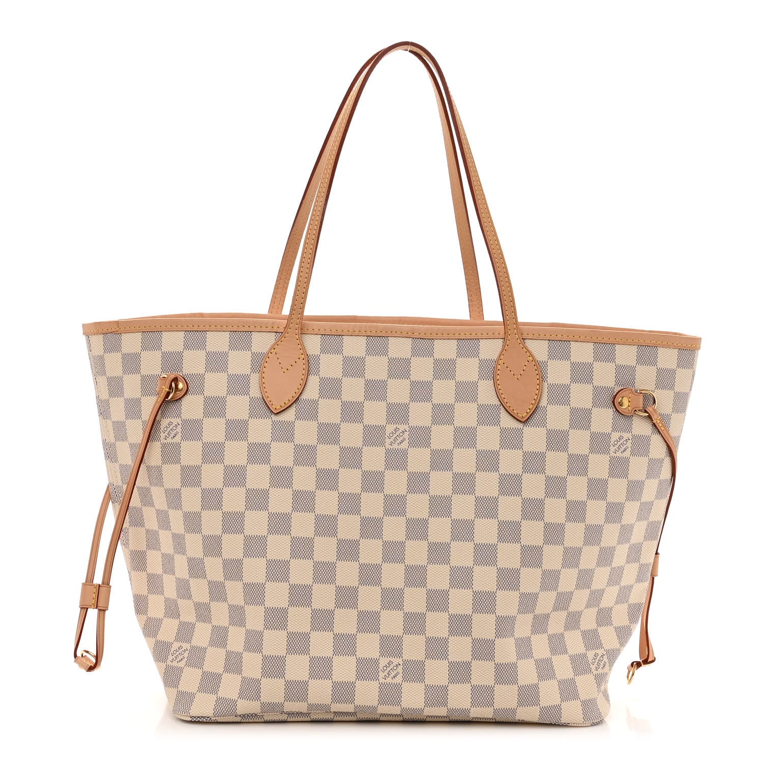 Louis Vuitton Damier Azur Neo Neverfull MM Rose Ballerine 1 of 10