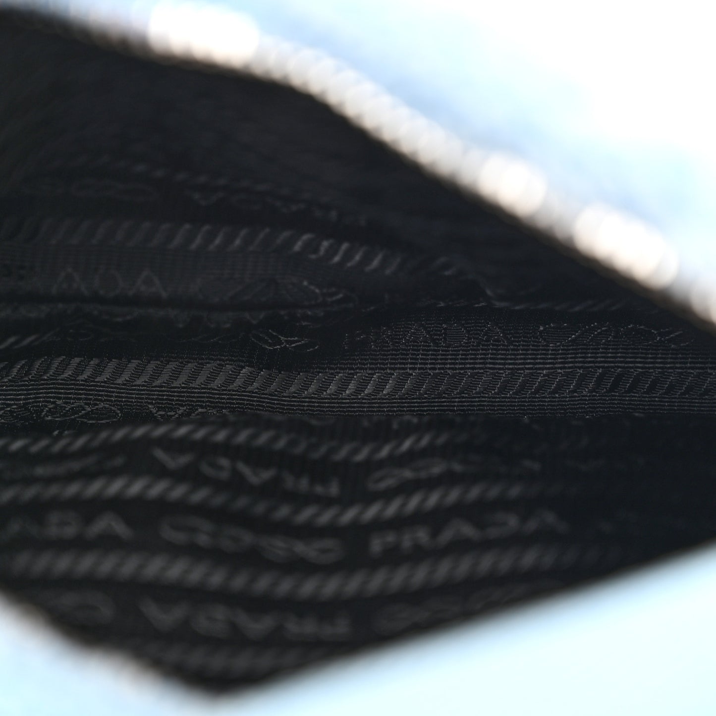 Terry Cloth Mini Re-Edition 2000 Bag Celeste Black