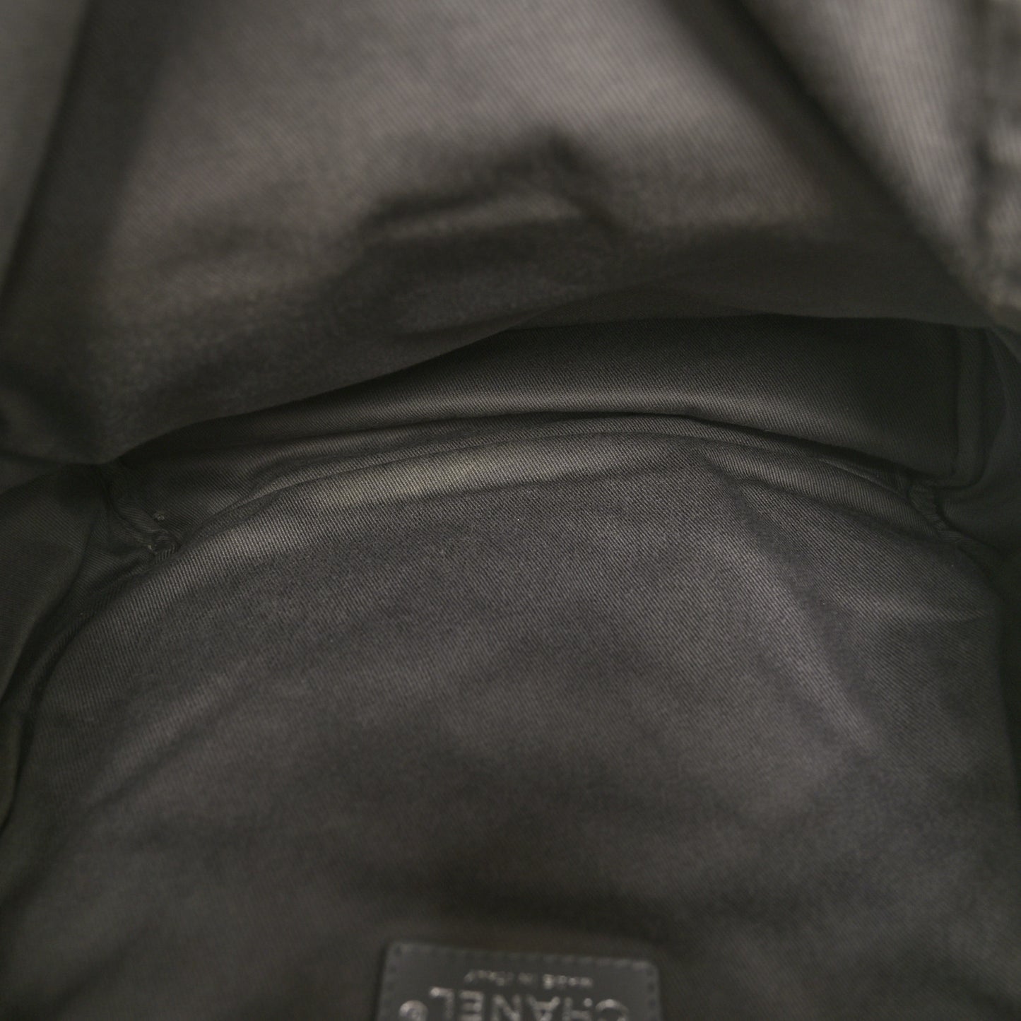 Graffiti Printed Canvas Medium Backpack Beige