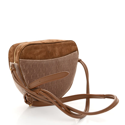 Saint Laurent Velvet Suede Le Monogramme Coeur Crossbody Brown 3 of 10