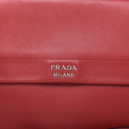 Prada Lux Calf Flap Crossbody Fuoco 11 of 13