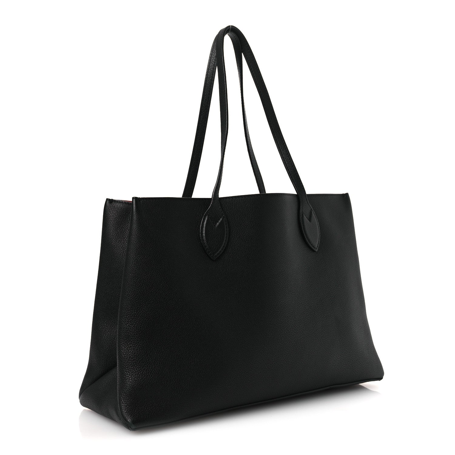 Louis Vuitton Grained Calfskin Lockme Shopper Black 3 of 11