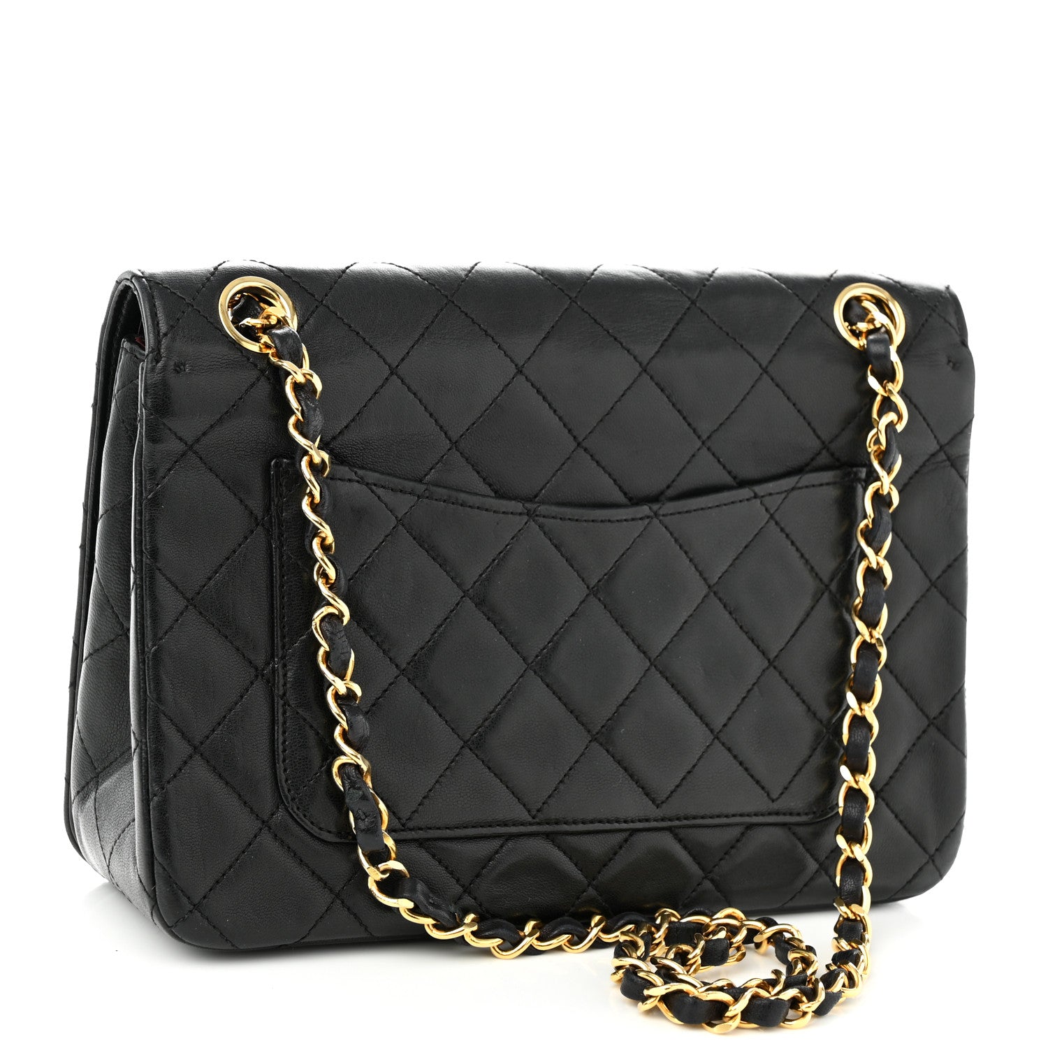 Chanel Lambskin Quilted Small Single Flap Black 3 of 11