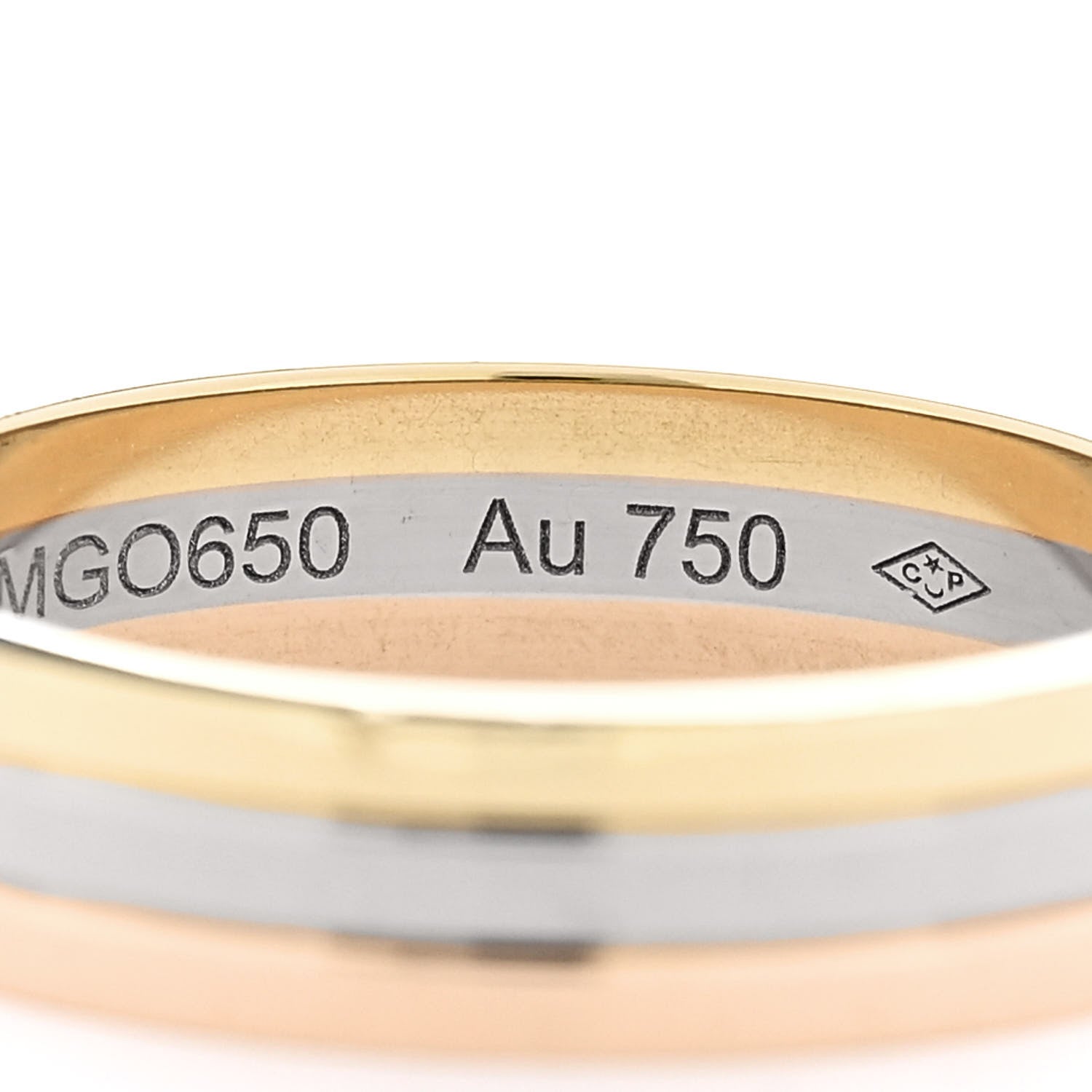 Cartier 18K Pink White Yellow Gold 4.8mm Vendome Louis Cartier Wedding Band Ring 57 8 5 of 5