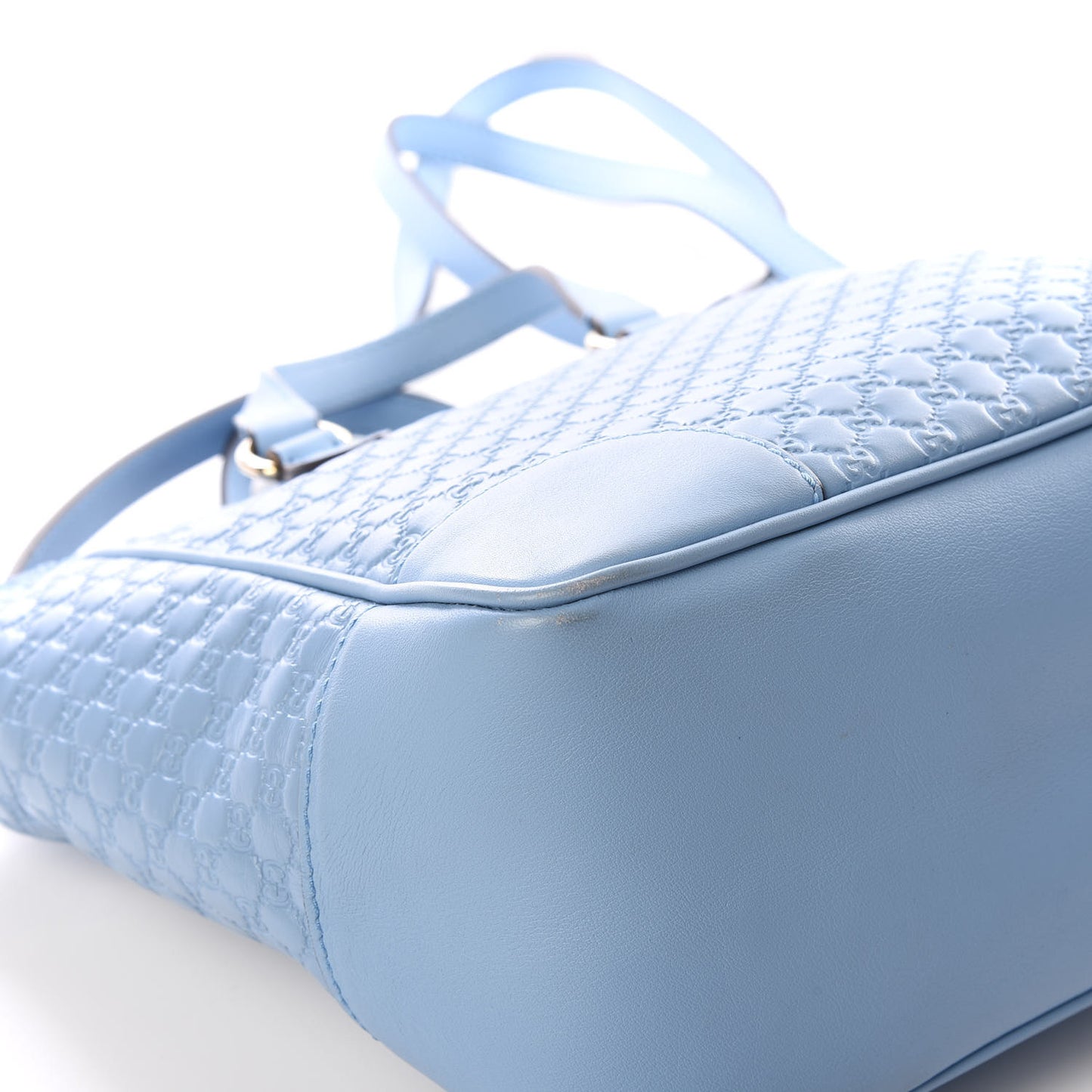 Microguccissima Small Bree Tote Mineral Blue