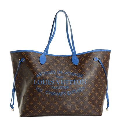 Louis Vuitton Monogram Articles de Voyage Ikat Neverfull GM Grand Blue 1 of 7