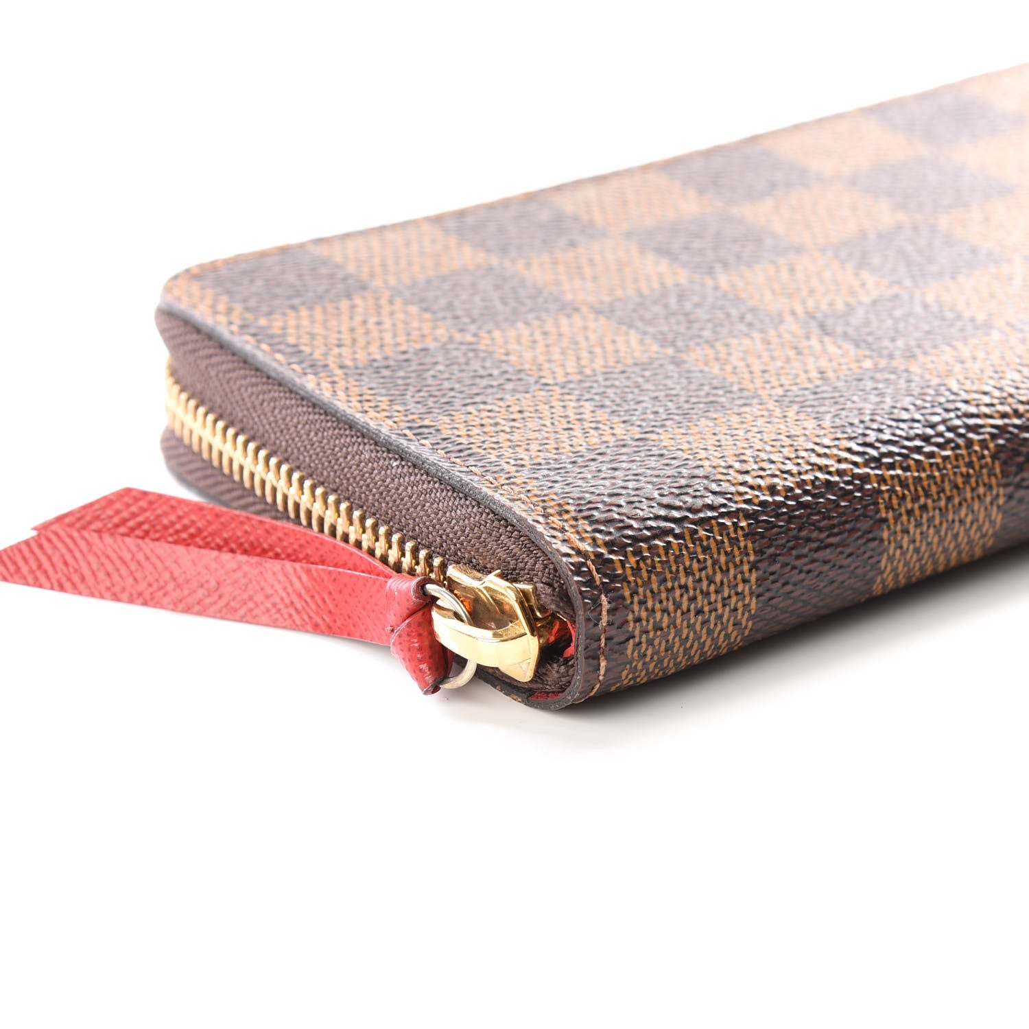 Louis Vuitton Damier Ebene Clemence Wallet Cherry 5 of 10