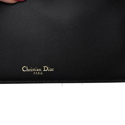 Christian Dior Lambskin Cannage Lady Dior Chain Wallet Black 10 of 10
