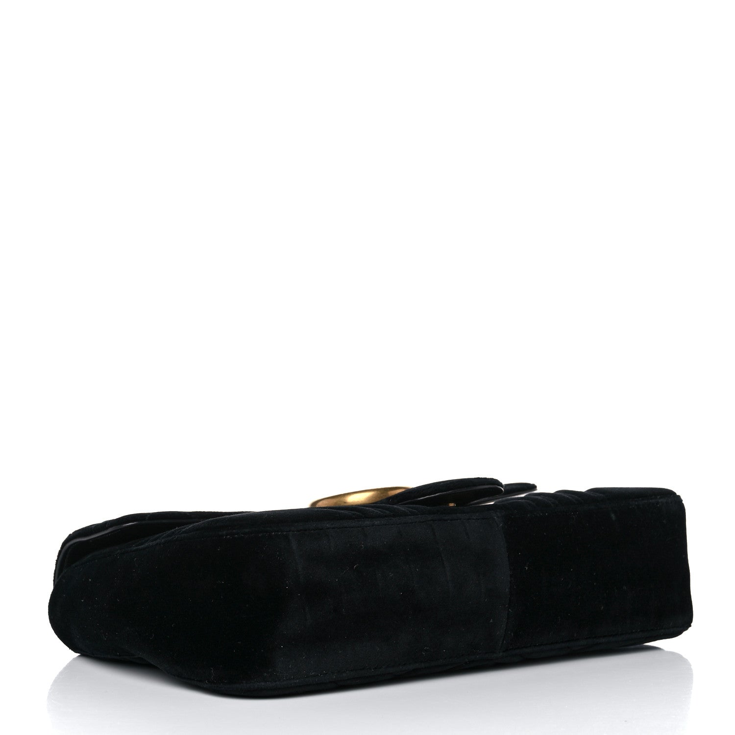 Gucci Velvet Matelasse Medium GG Marmont Shoulder Bag Black 7 of 23