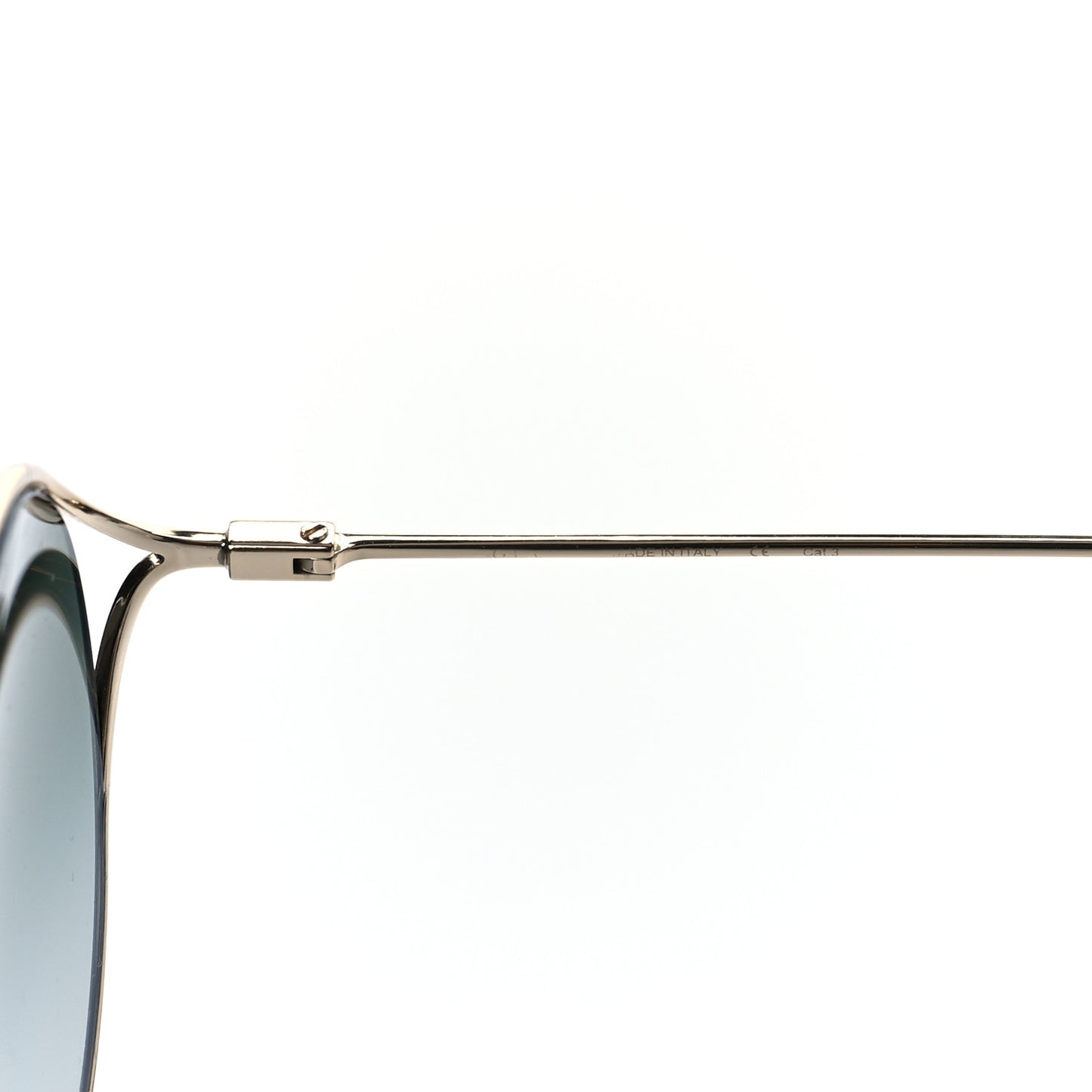 Round Pearl Tip Sunglasses GG0253SA Gold