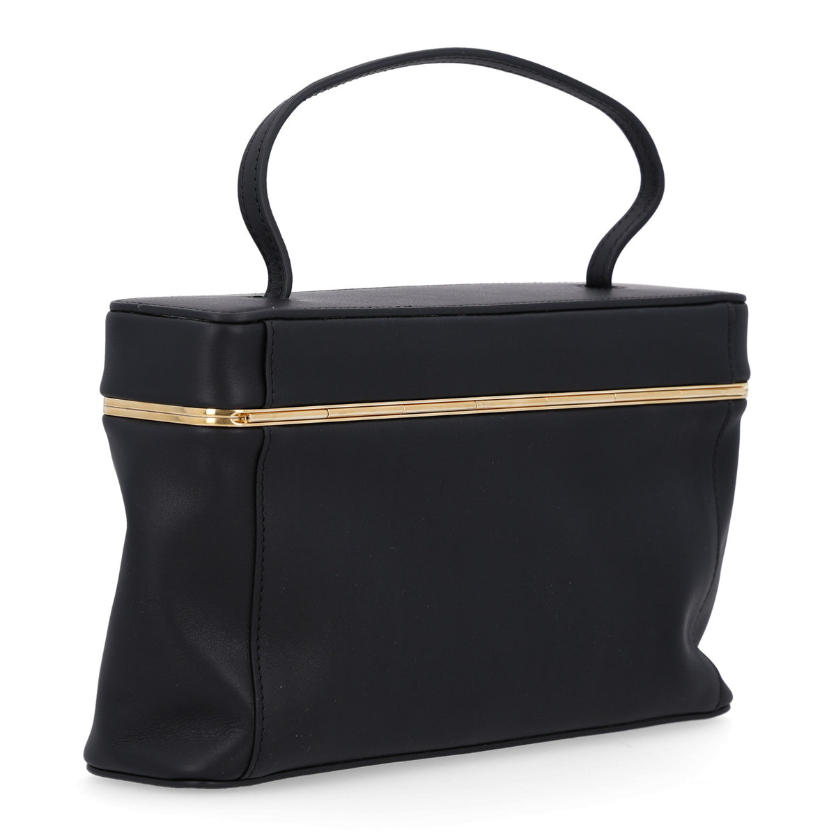 Supple Calfskin Rectangle Bag Black