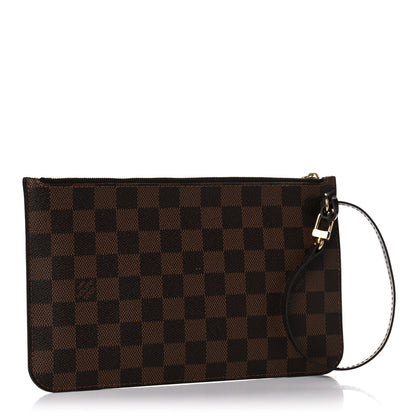 Louis Vuitton Damier Ebene Neverfull MM GM Pochette 3 of 10