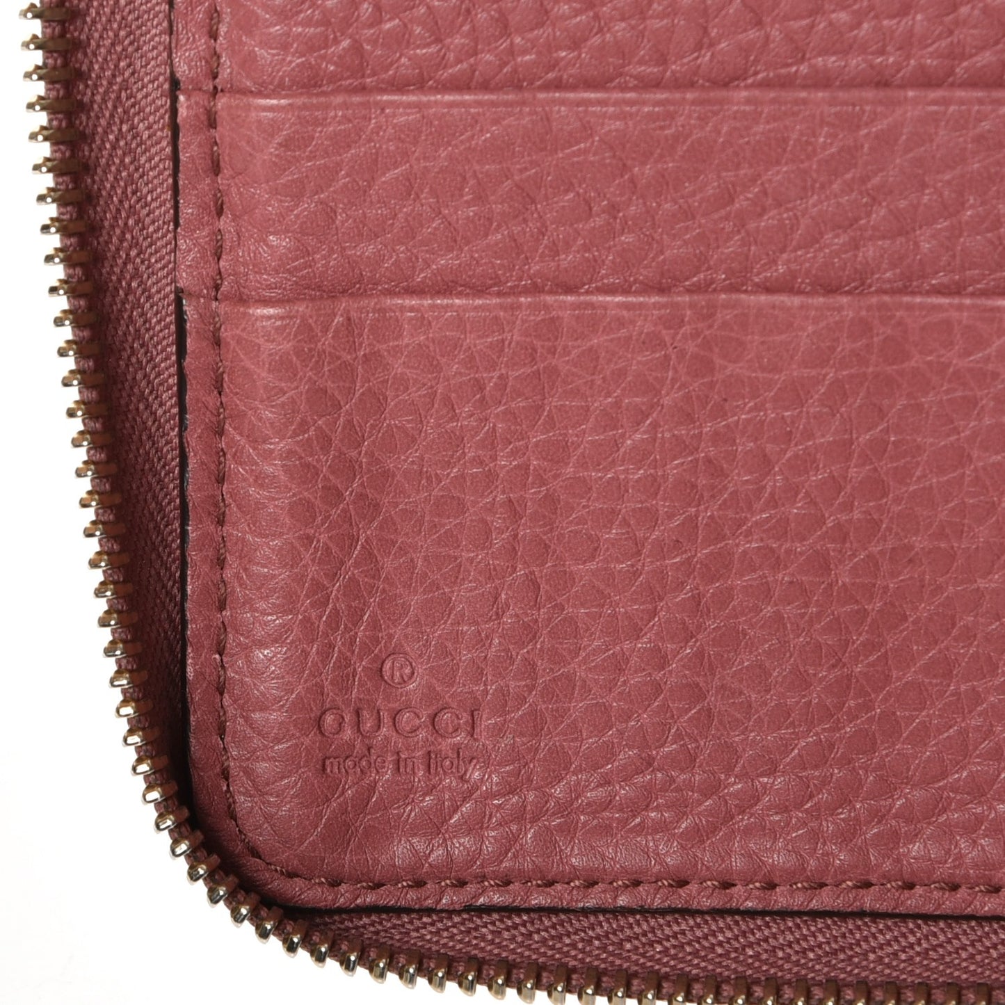 Pebbled Calfskin Soho Zip Around Wallet Peonia Flower
