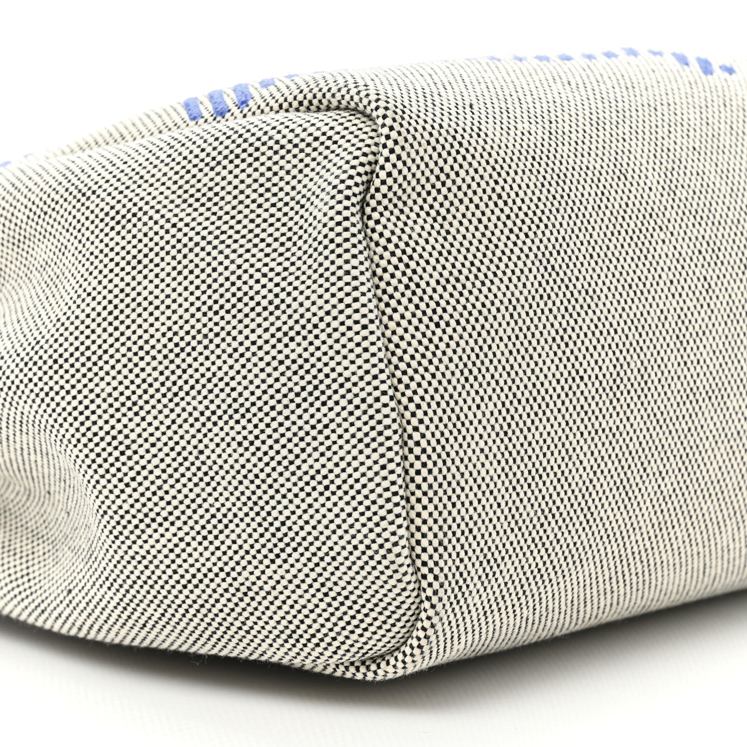 Hermes Vache Hunter Toile H Brides de Gala Herbag Zip Retourne 31 PM Bleu De France Ecru Black 10 of 11