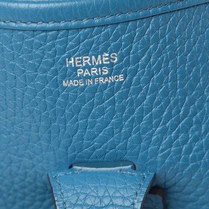 Hermes Taurillon Clemence Evelyne III PM Bleu Izmir 6 of 10