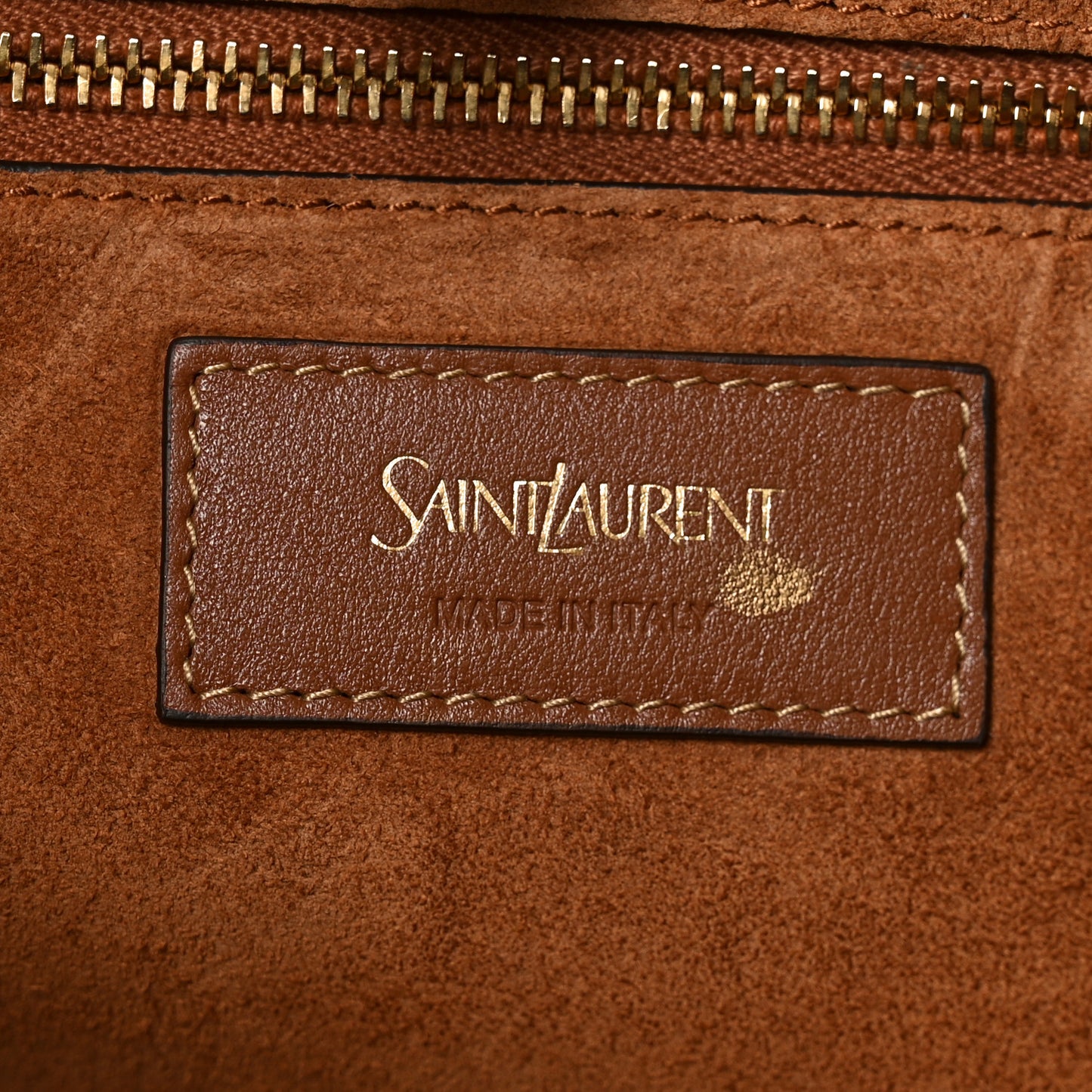 Santorini Lux Calfskin Y Drawstring Tote Brick