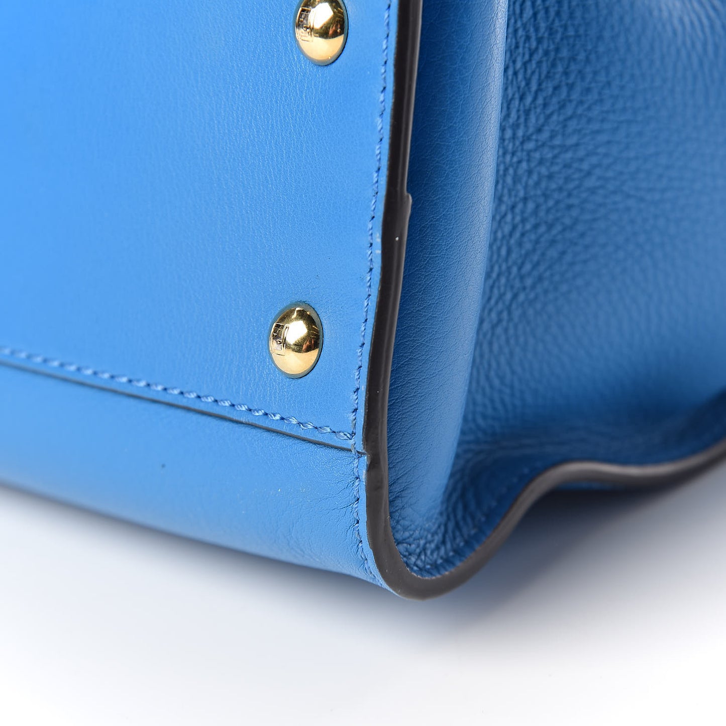 Vitello Seta Medium Peekaboo Iconic Satchel Blue Royal