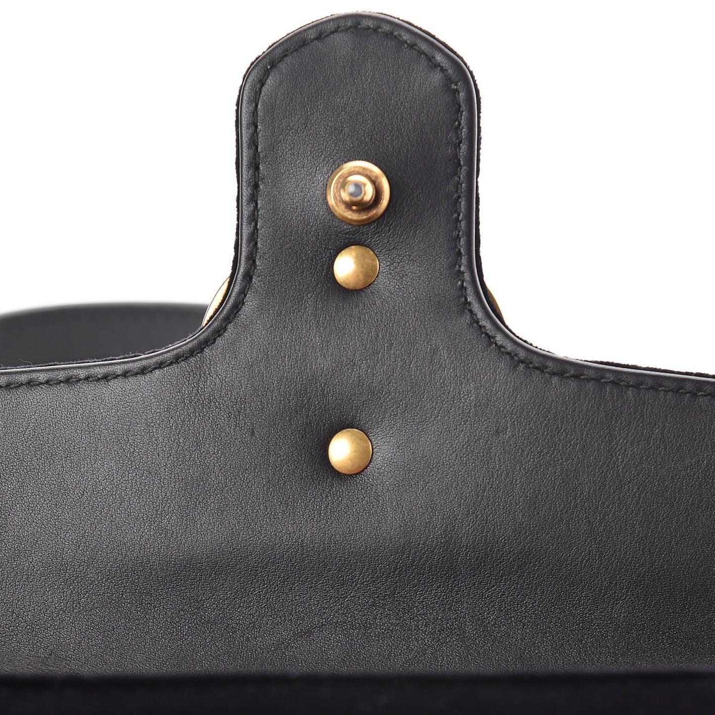Velvet Matelasse Mini GG Marmont Shoulder Bag Black