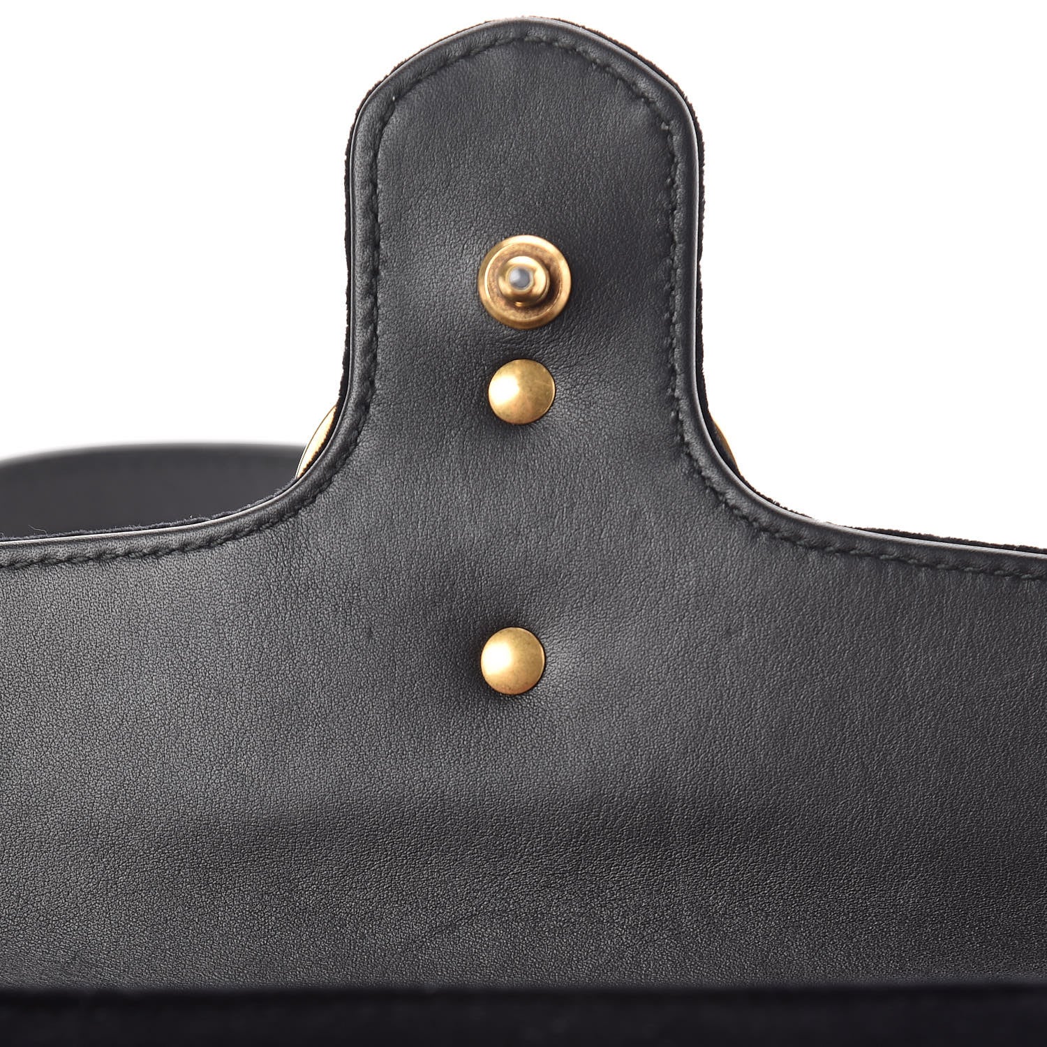 Gucci Velvet Matelasse Mini GG Marmont Shoulder Bag Black 10 of 10