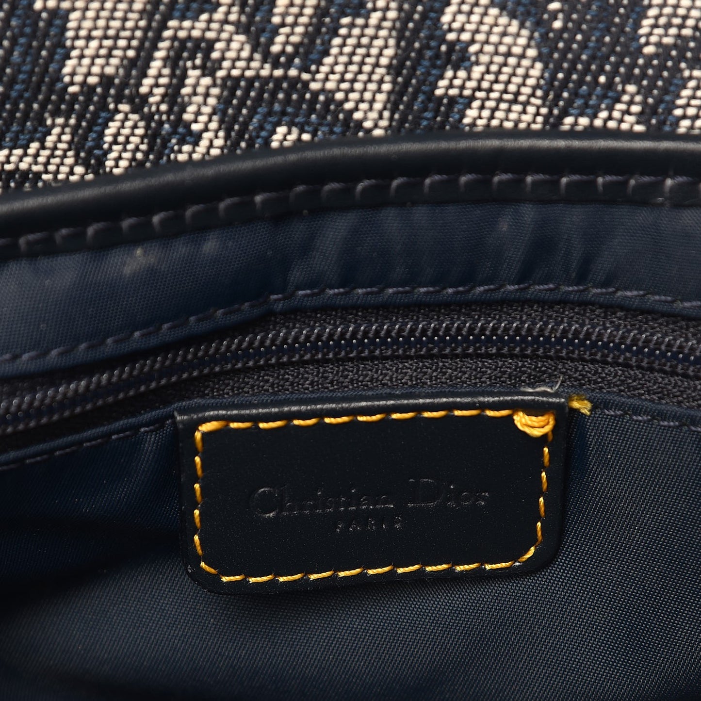 Monogram Saddle Bag Blue