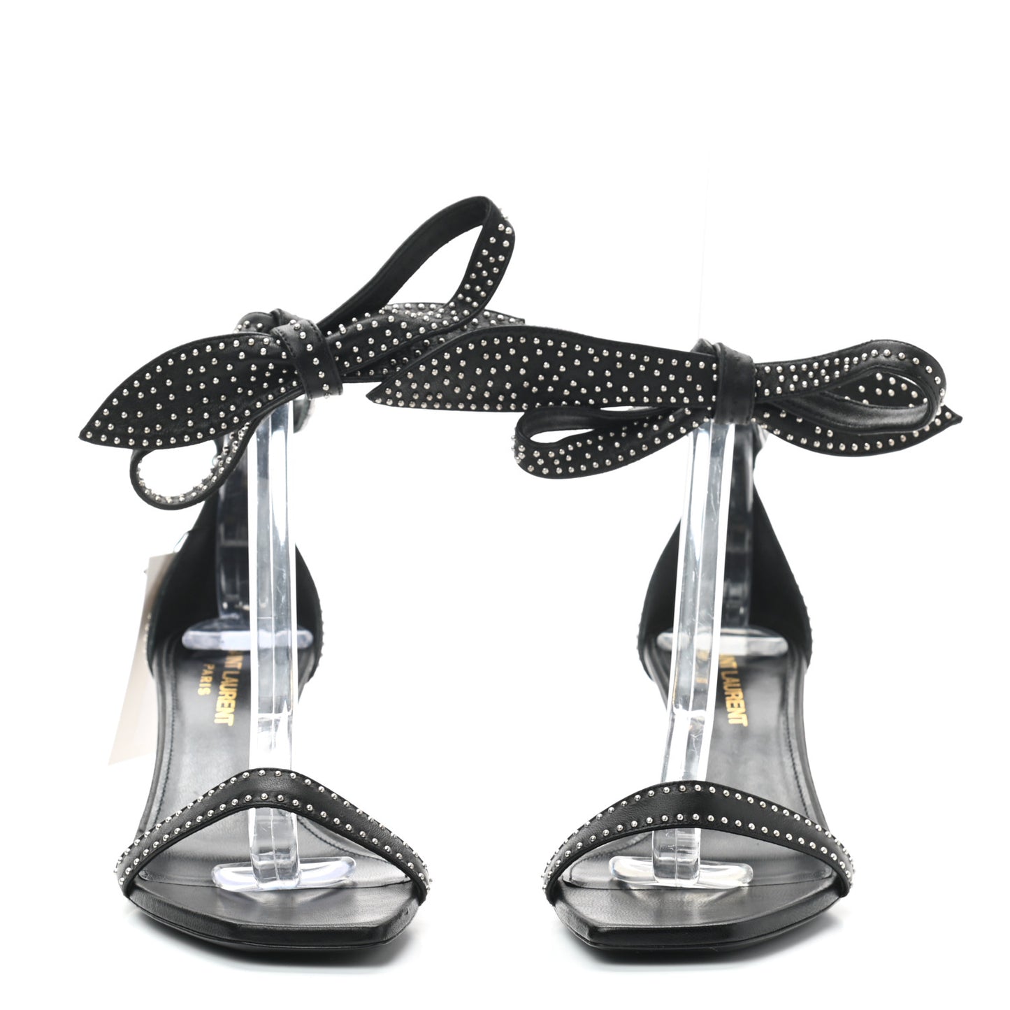 Nappa Studded Charlotte Sandals 36 Black