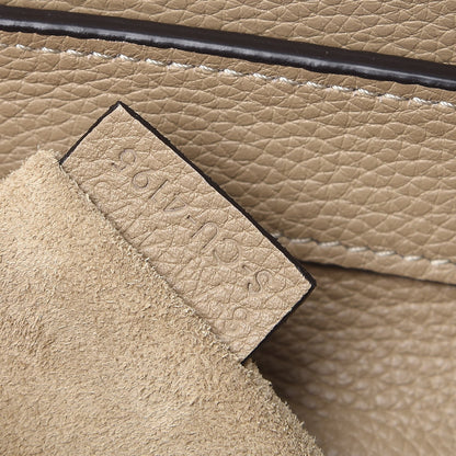 Celine Drummed Calfskin Mini Luggage Dune 8 of 12