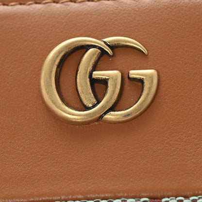 Gucci Moire Calfskin Monogram Bi-Fold Wallet Azure Harness Brown 9 of 9