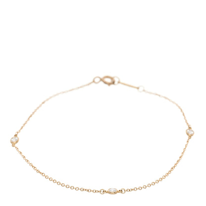 Tiffany 18K Yellow Gold Diamond .15ctw Elsa Peretti Diamonds by the Yard Station Bracelet 1 of 5