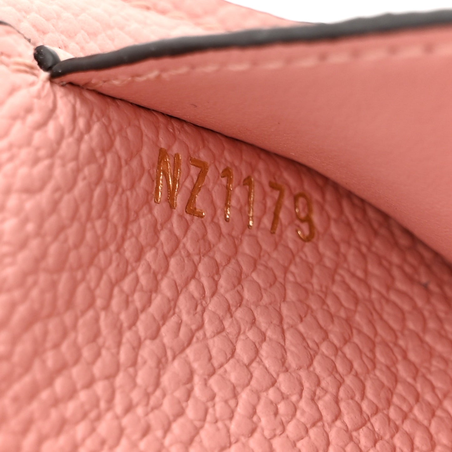 Empreinte Zipper Card Holder Rose Poudre