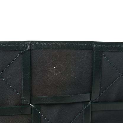 Bottega Veneta Paper Calfskin Maxi Intreccio Cassette Crossbody Bag Black 11 of 14