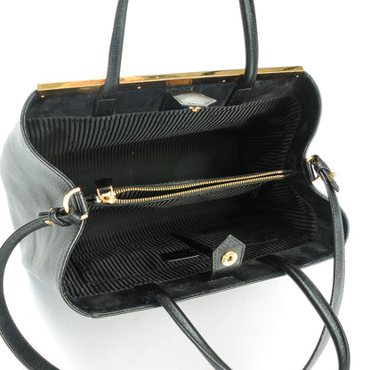 Fendi Vitello Elite Medium 2Jours Tote Black 5 of 9