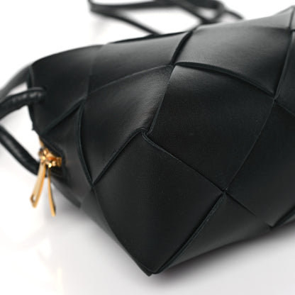 Bottega Veneta Lambskin Maxi Intrecciato Small Cassette Camera Bag Black 8 of 9