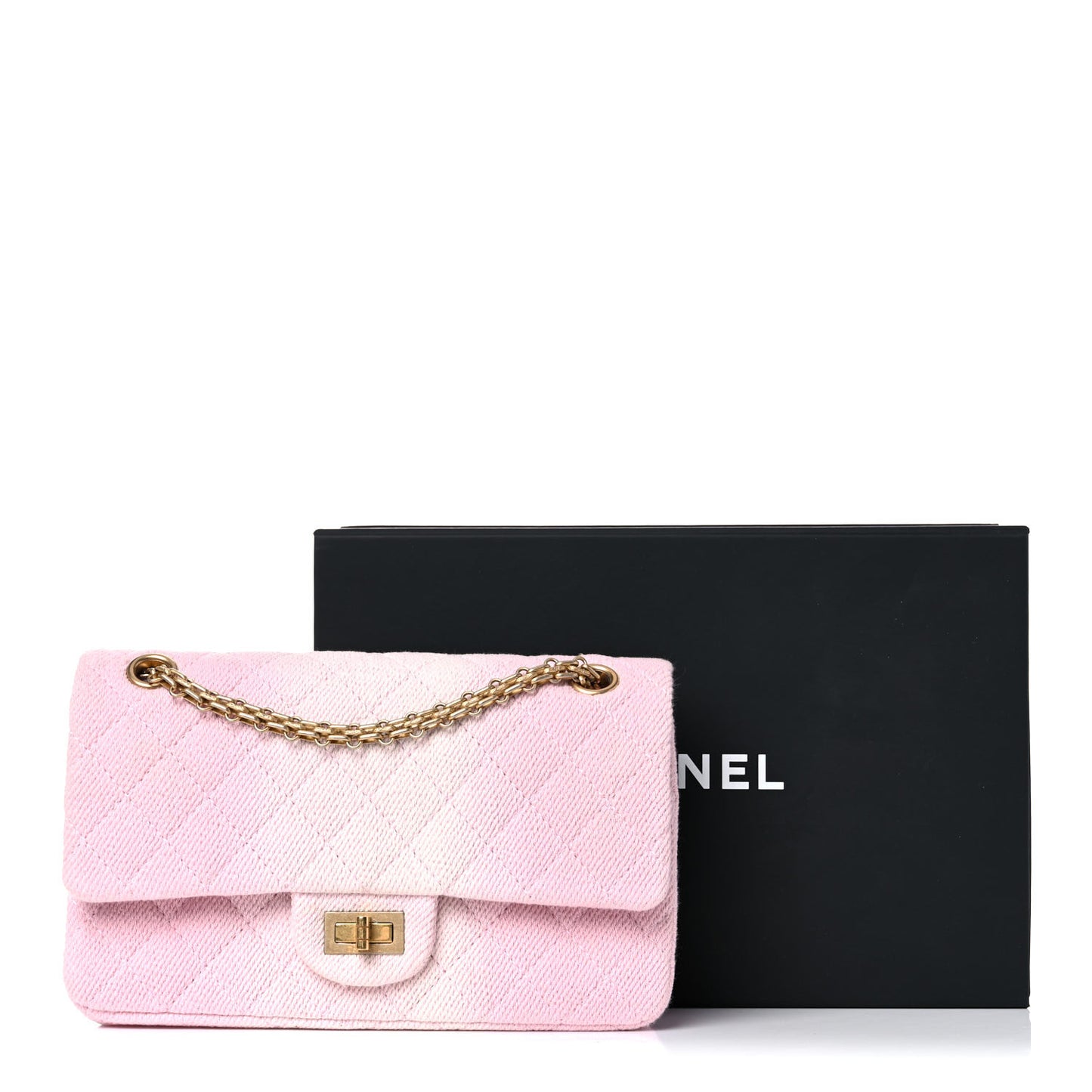Ombre Denim Quilted 2.55 Reissue 225 Flap Pink