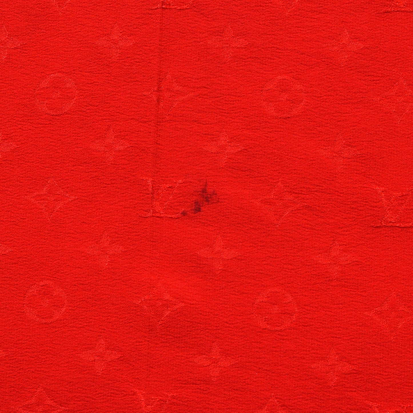 Silk Monogram Monaco Square Scarf Red