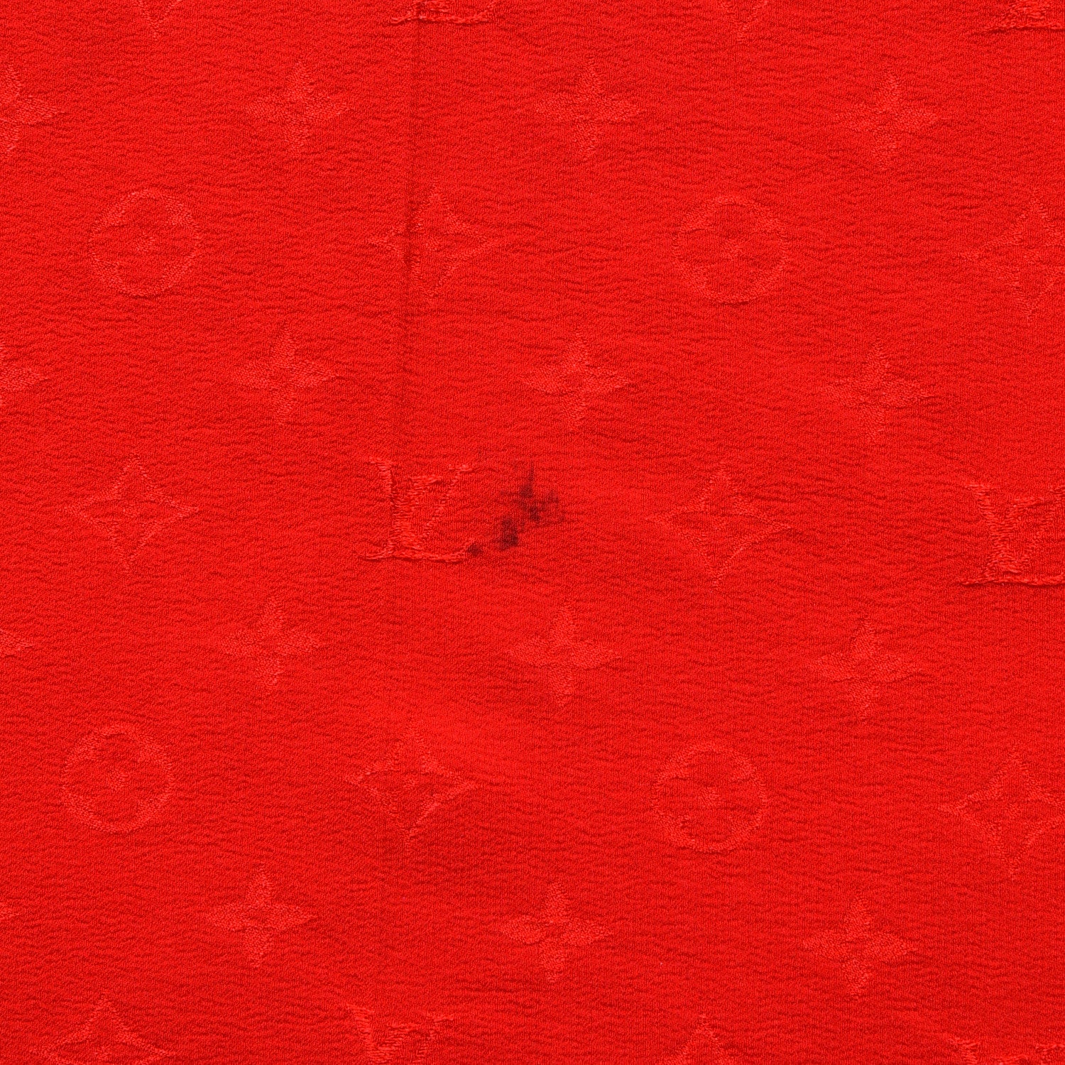 Louis Vuitton Silk Monogram Monaco Square Scarf Red 2 of 4