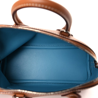 Hermes Evercolor Verso Mini 1923 Bolide Gold Bleu du Nord 5 of 9