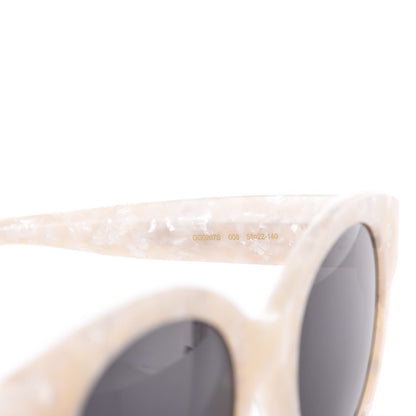 Gucci Round Frame GG Star Sunglasses GG0207S White 6 of 7